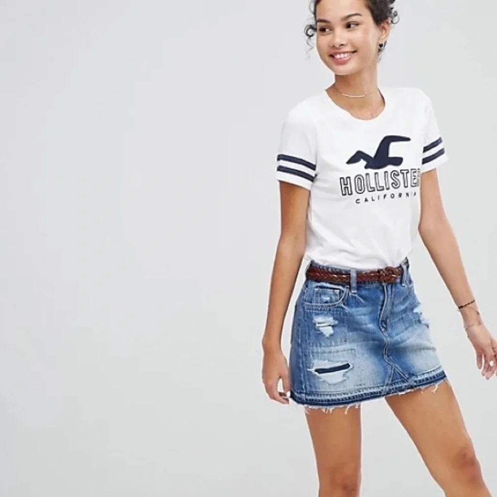 Hollister Rip & Repair High Rise Mini Skirt